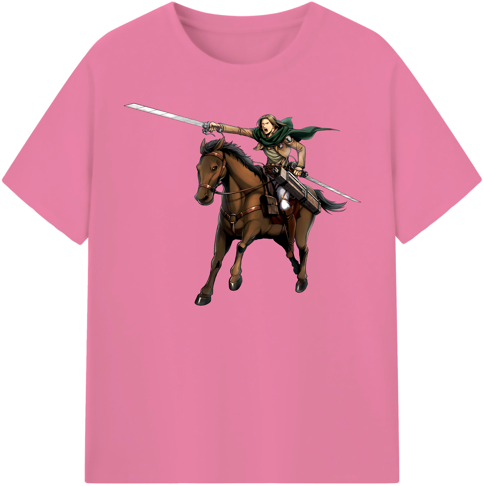 （画像用） 進撃の巨人 Attack on Titan 綿100％半袖Tシャツ（フロントプリント）